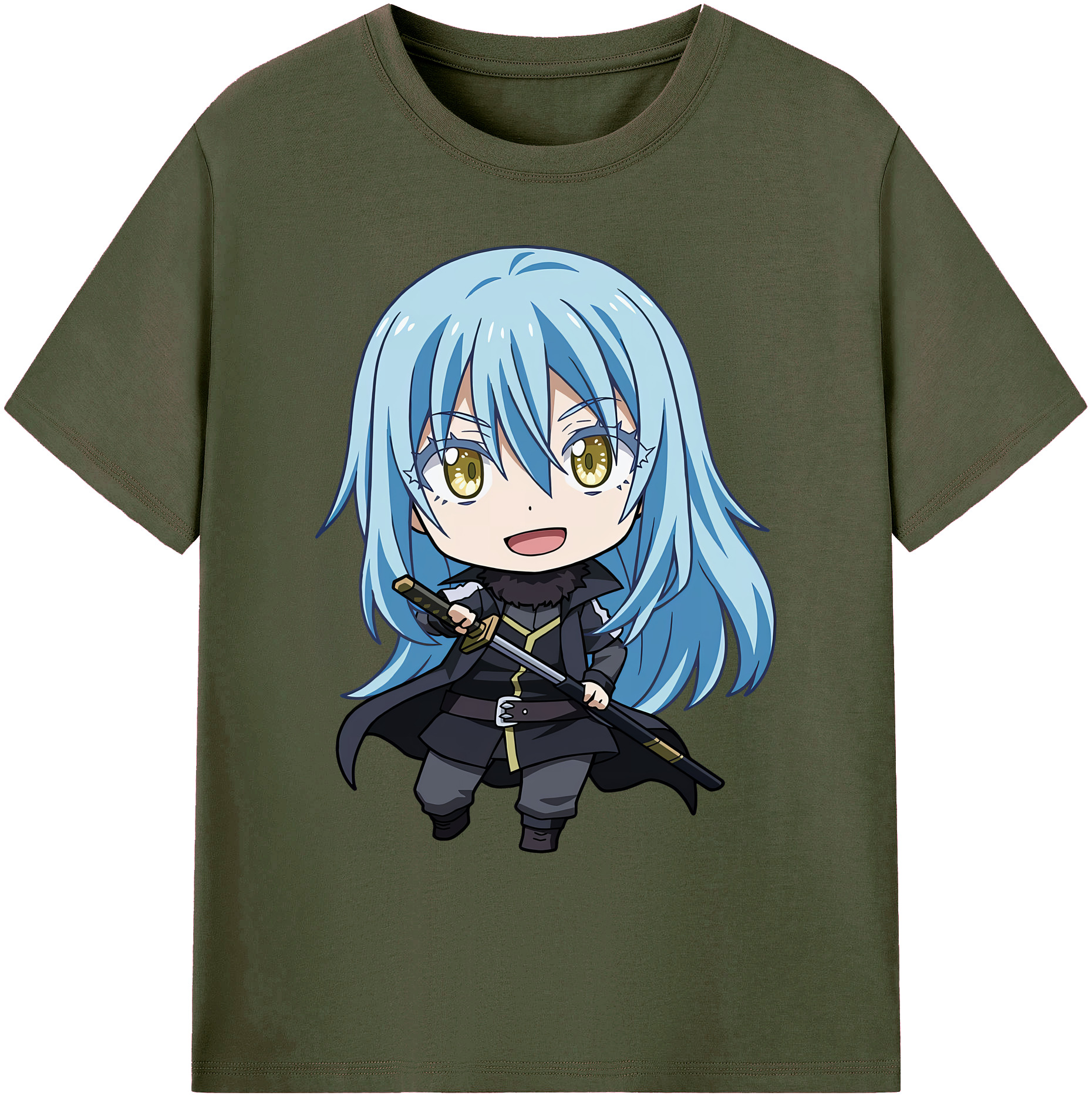 （画像用） 転スラ Regarding Reincarnated to Slime 綿100％ メンズ半袖Tシャツ｜肌触りやわらか＆通気性